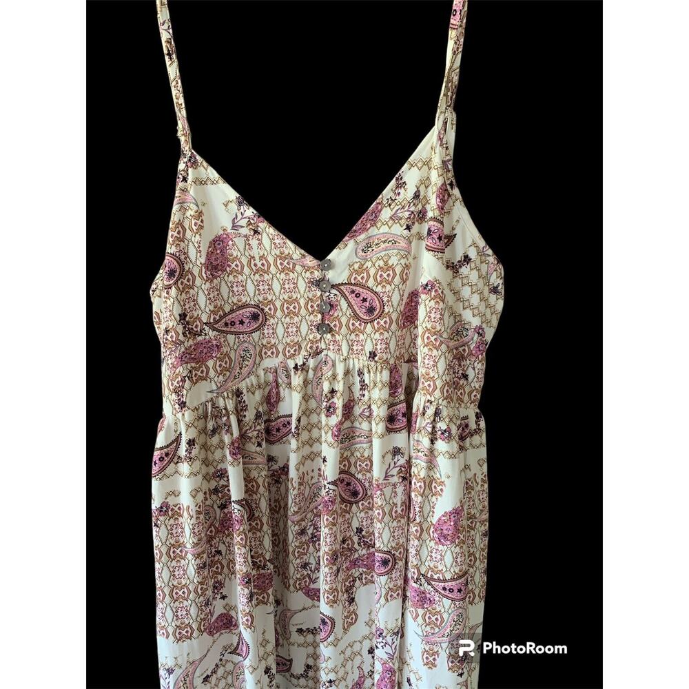 Womens Entro Maxi Dress Medium M Spaghetti Straps Sleeveless NWT